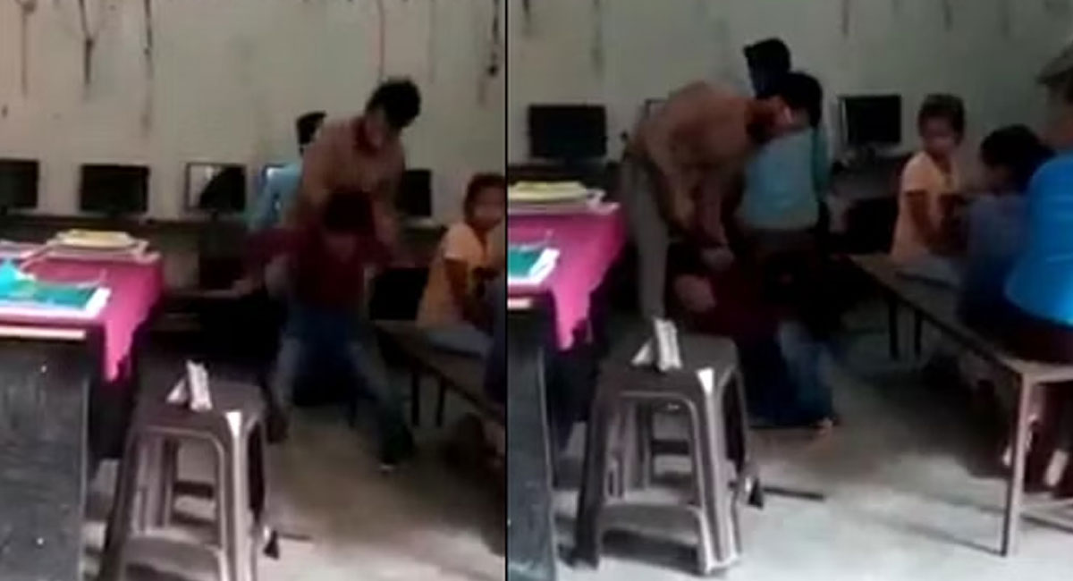 tuition master beat student video viral in bihar patna