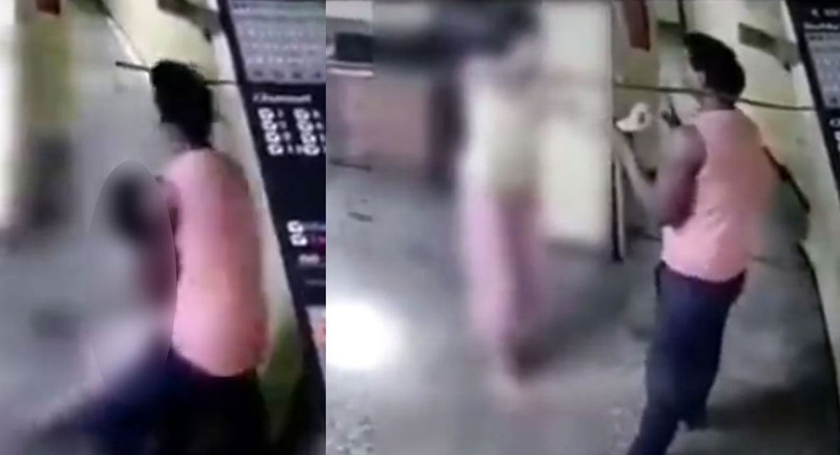 drunken man enters ladies hostel video viral